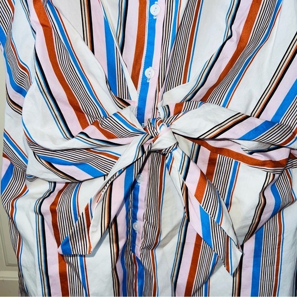 NWT Lush Multicolor Striped Shorts Romper Size Large - Picture 4 of 15